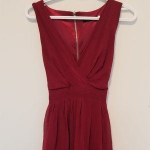 Wine coloured dres